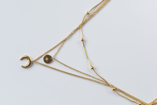 Halo Layered Necklace